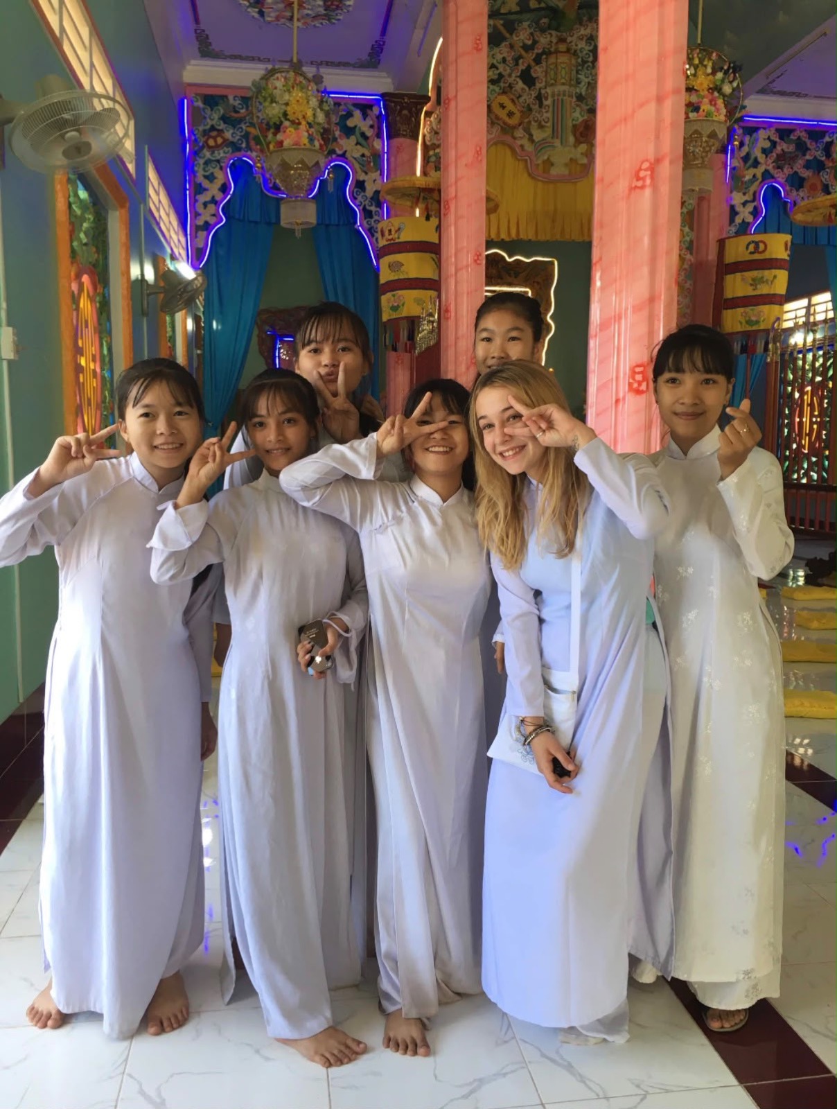 Charlotte lors de son premier grand voyage en Asie du Sud-Est